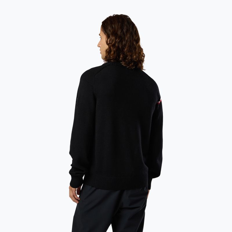 Pánsky sveter Rossignol Odysseus Crew Merino black 3