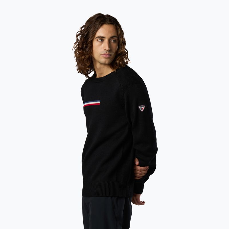 Pánsky sveter Rossignol Odysseus Crew Merino black 4