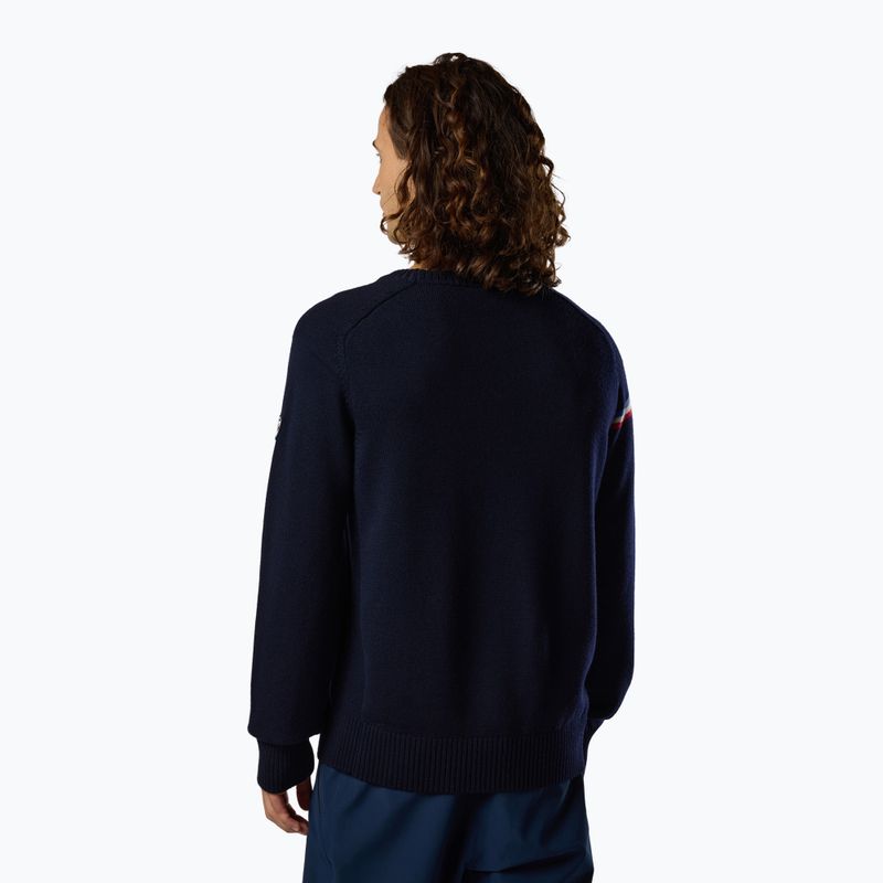 Pánsky sveter Rossignol Odysseus Crew Merino dark navy 3