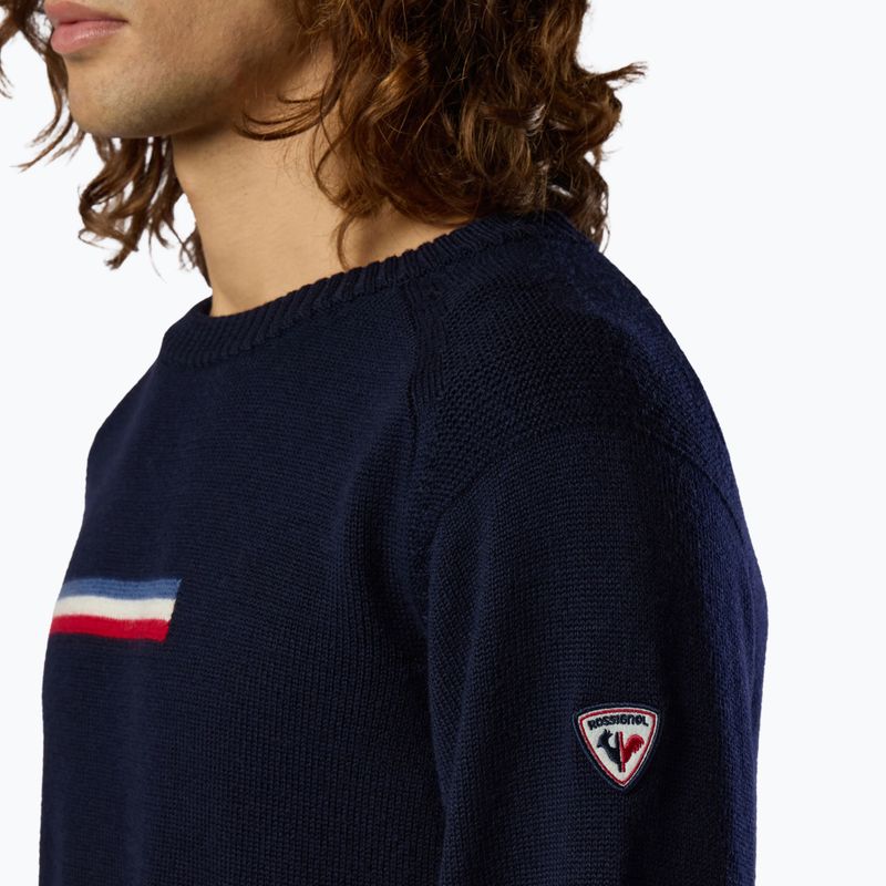 Pánsky sveter Rossignol Odysseus Crew Merino dark navy 6