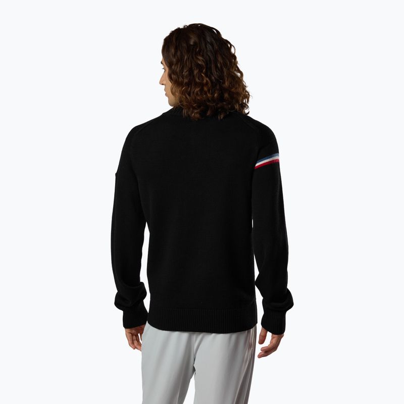 Pánsky sveter Rossignol Odysseus Half Zip Merino black 3