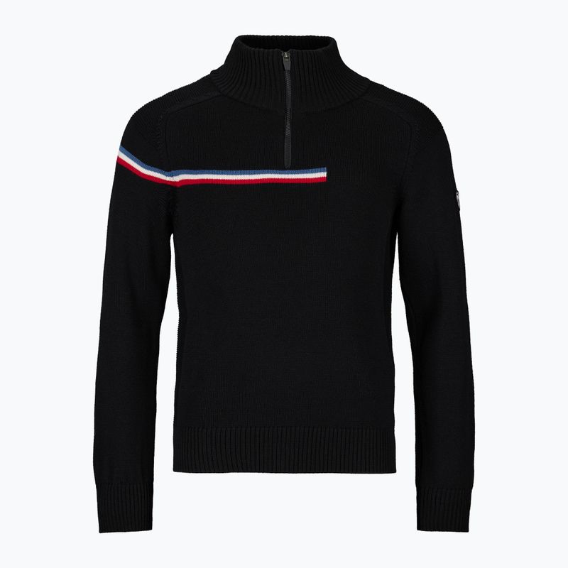 Pánsky sveter Rossignol Odysseus Half Zip Merino black 6