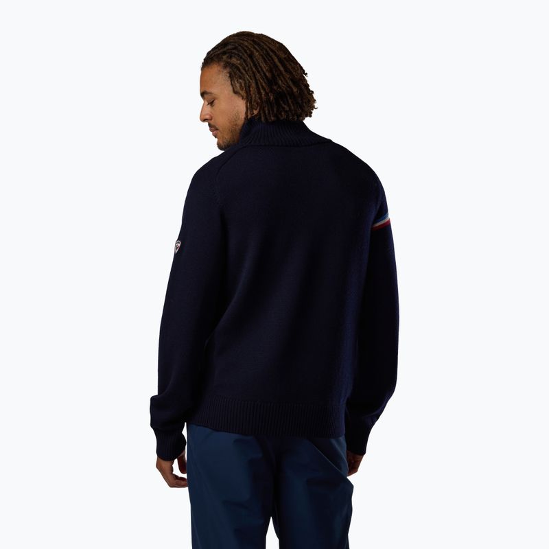 Pánsky sveter Rossignol Odysseus Half Zip Merino dark navy 3