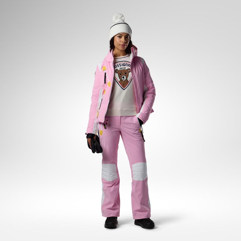 Dámske lyžiarske nohavice Rossignol JCC Valdiz new pink 2