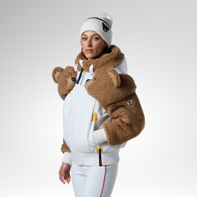 Dámska lyžiarska bunda Rossignol JCC Teddy Hoodie white 4