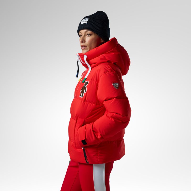 Dámska lyžiarska bunda Rossignol JCC Allsnow Down red 4