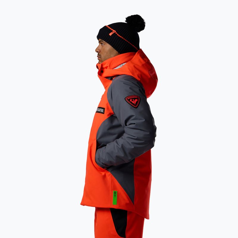 Pánska lyžiarska bunda Rossignol Hero Insulated neon red 4