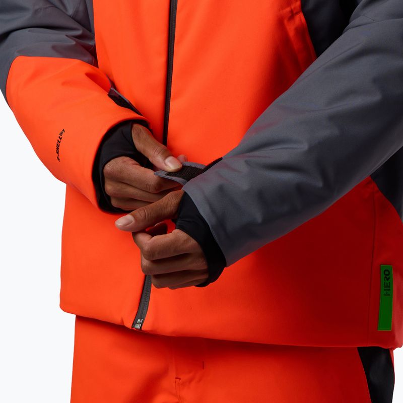 Pánska lyžiarska bunda Rossignol Hero Insulated neon red 11