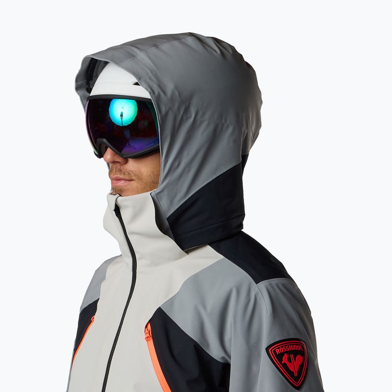 Pánska lyžiarska bunda Rossignol Hero 4WS Insulated llght grey 5