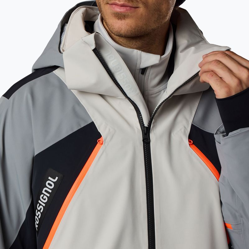 Pánska lyžiarska bunda Rossignol Hero 4WS Insulated llght grey 7