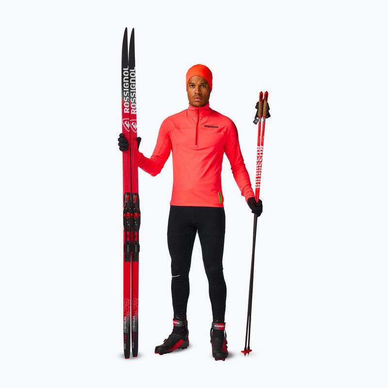 Pánska mikina Rossignol Hero Half Zip First Layer neon red 3