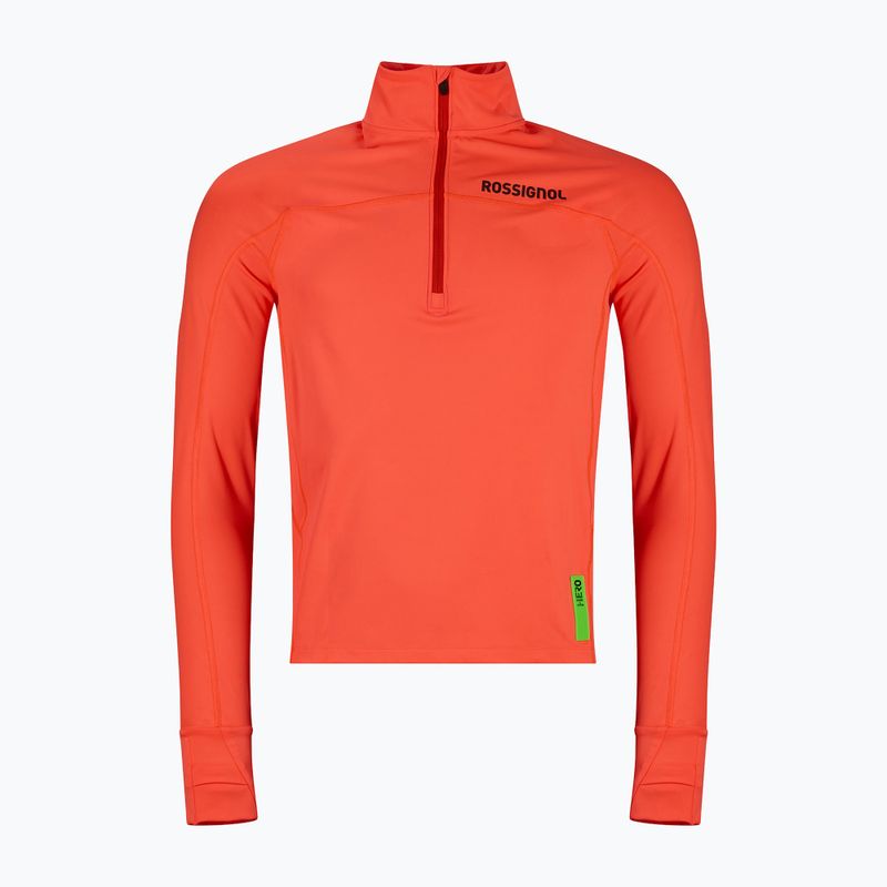 Pánska mikina Rossignol Hero Half Zip First Layer neon red 10