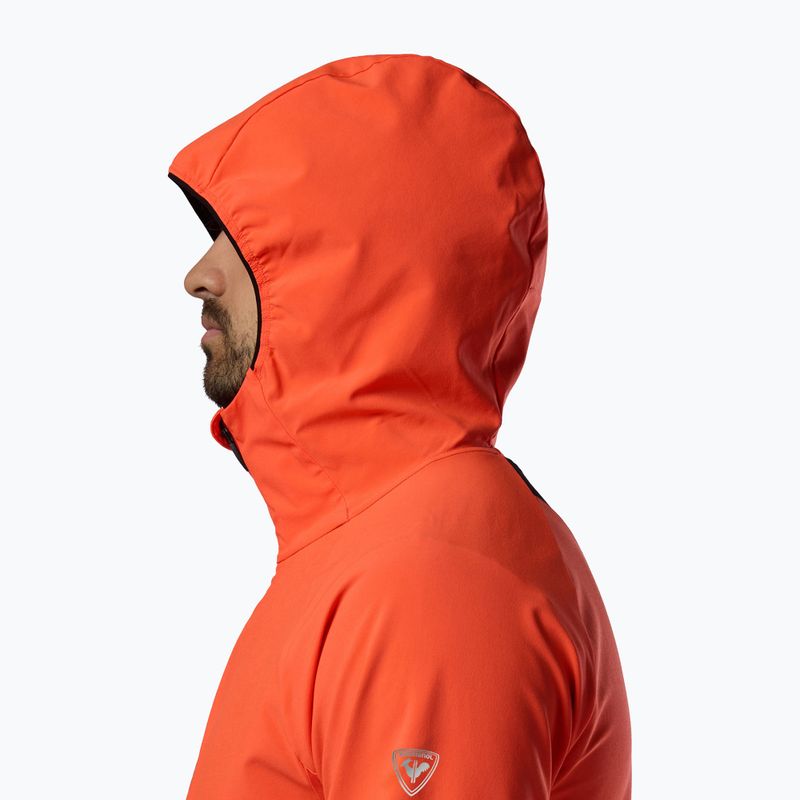 Pánska skialpová bunda Rossignol Venon Wind Hoodie neon red 7