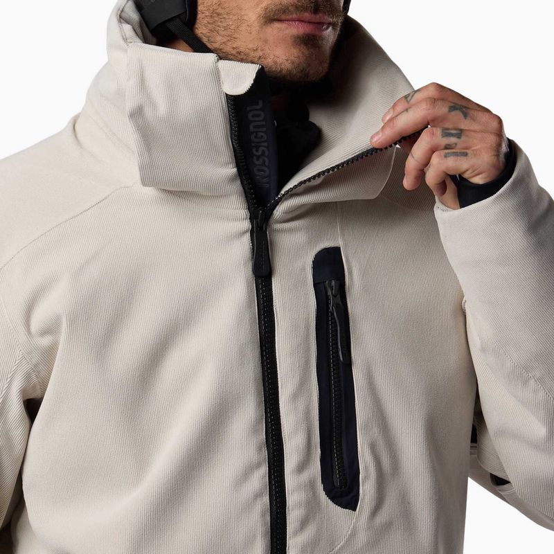 Pánska lyžiarska bunda Rossignol Corduroy Insulated silver cloud 17
