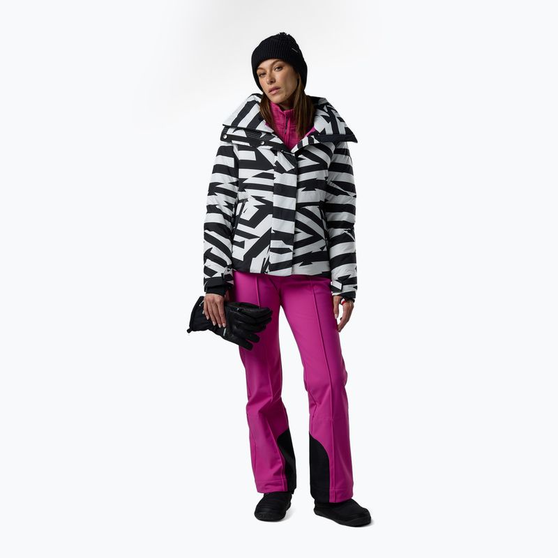 Dámska lyžiarska bunda Rossignol Snowblaze Down resort bold lines black 2