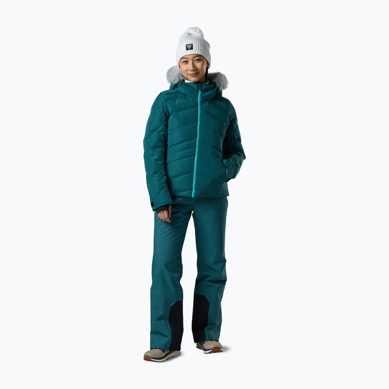 Dámska lyžiarska bunda Rossignol Staci Insulated transformative teal pearly 2