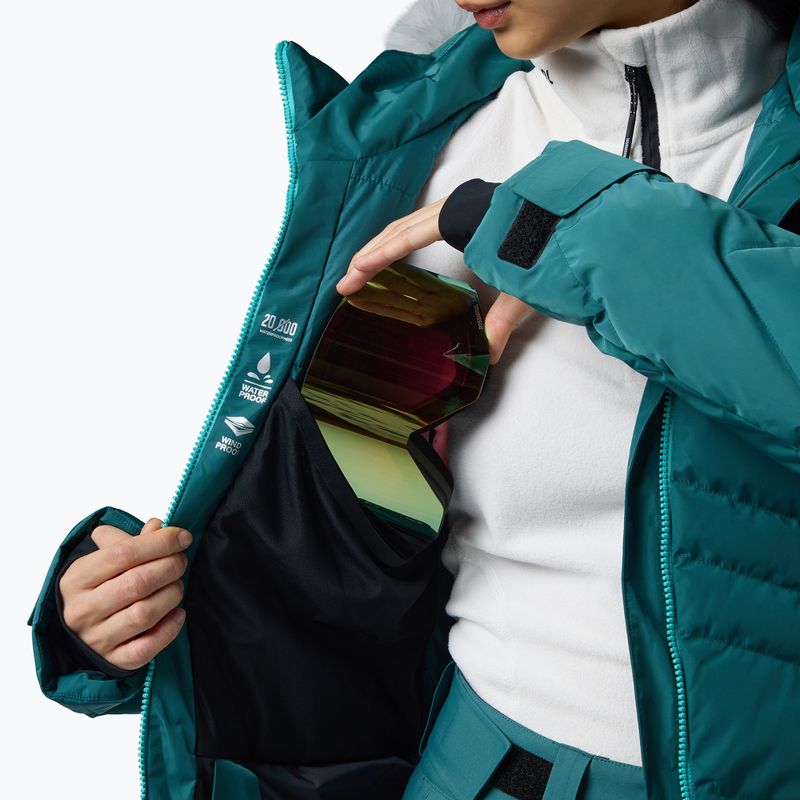 Dámska lyžiarska bunda Rossignol Staci Insulated transformative teal pearly 11