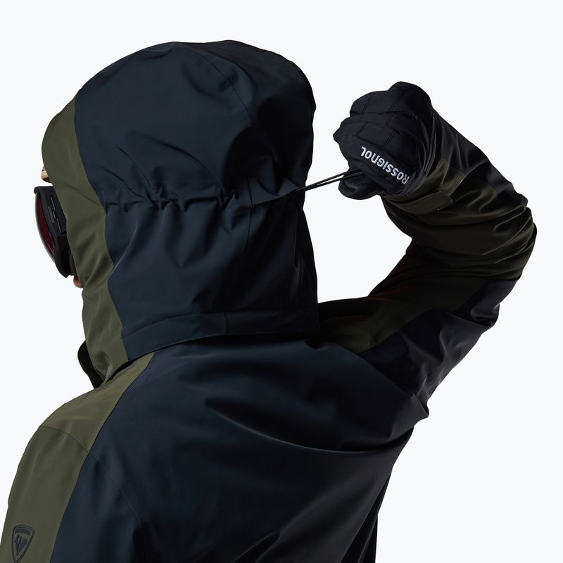 Pánska lyžiarska bunda Rossignol 4WS Blackside Insulated olive shadow/black 15
