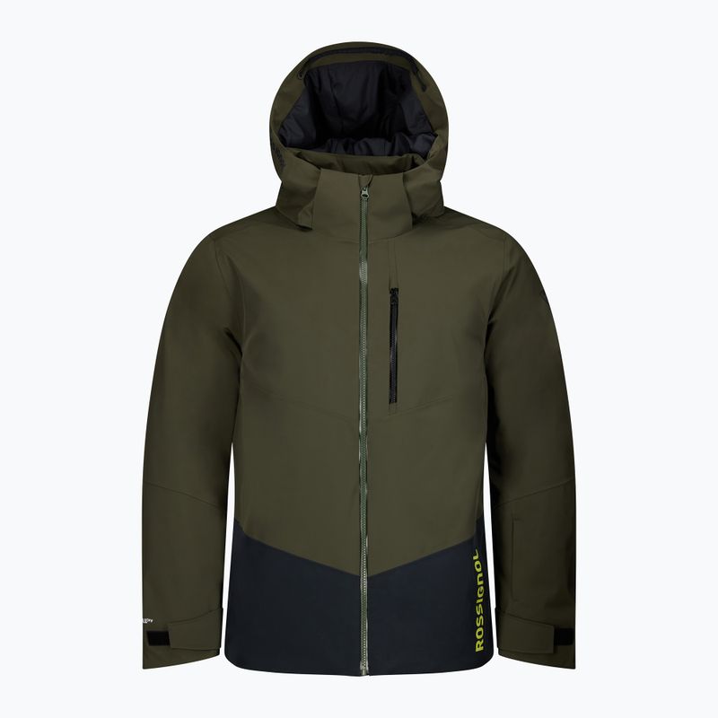 Pánska lyžiarska bunda Rossignol 4WS Blackside Insulated olive shadow/black 17