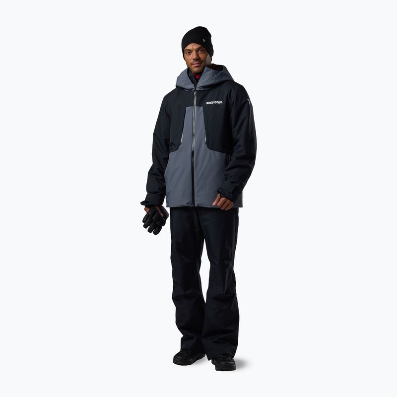 Pánska lyžiarska bunda Rossignol Velika Insulated turbulence/black 2