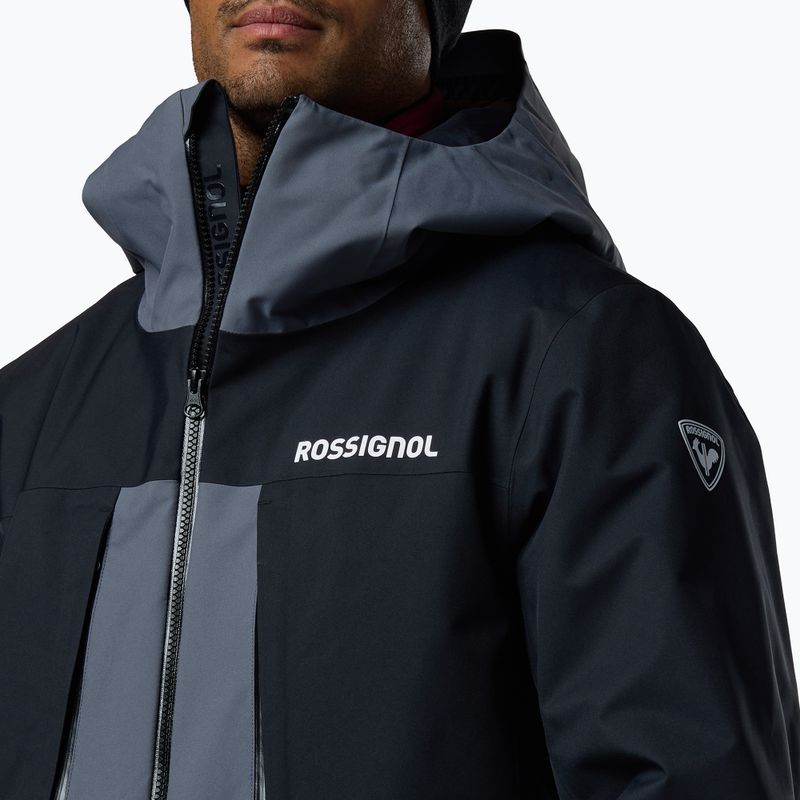 Pánska lyžiarska bunda Rossignol Velika Insulated turbulence/black 5