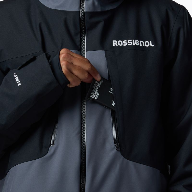 Pánska lyžiarska bunda Rossignol Velika Insulated turbulence/black 6
