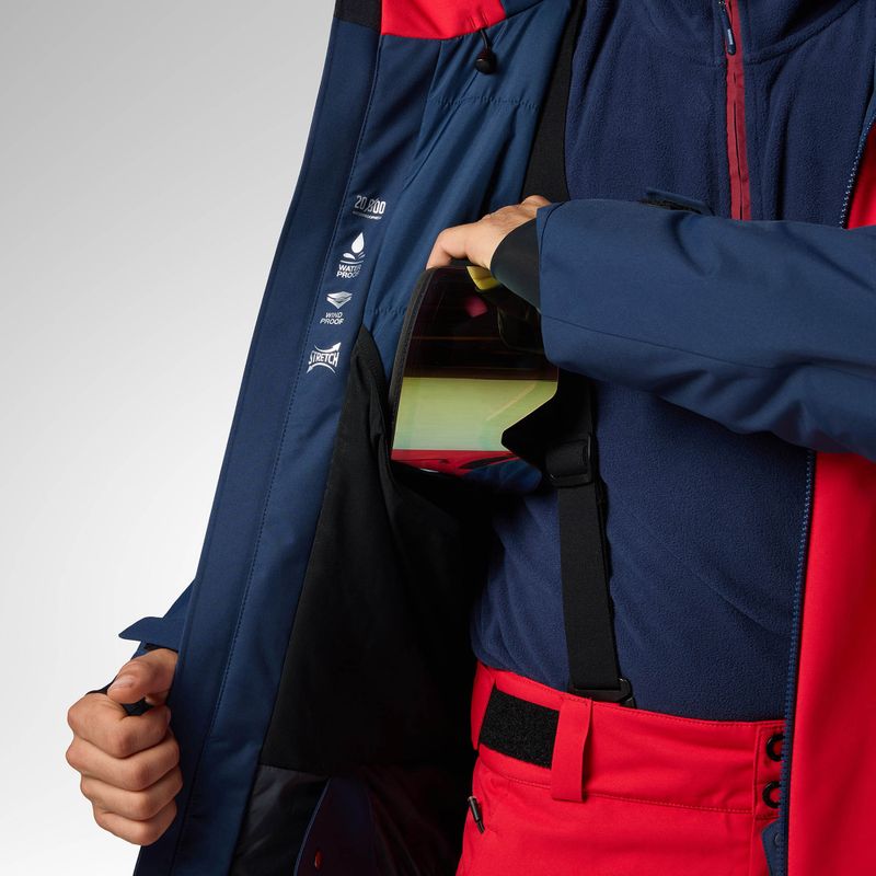 Pánska lyžiarska bunda Rossignol Velika Insulated sports red/dark navy 11