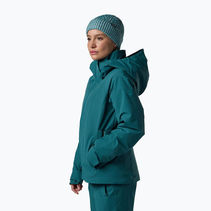 Dámska lyžiarska bunda Rossignol 4WS Blackside Insulated transformative teal 4