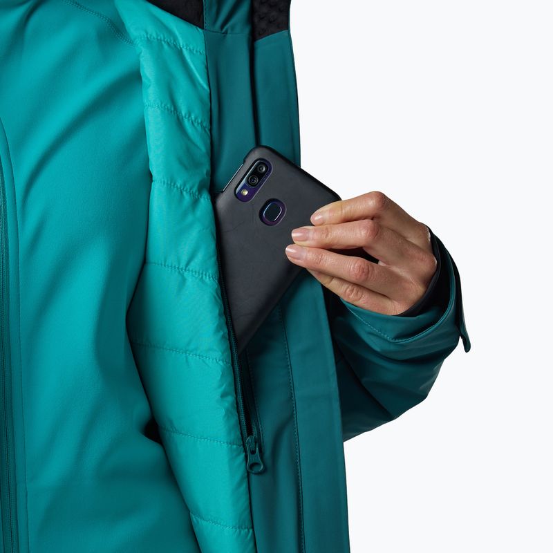 Dámska lyžiarska bunda Rossignol 4WS Blackside Insulated transformative teal 14
