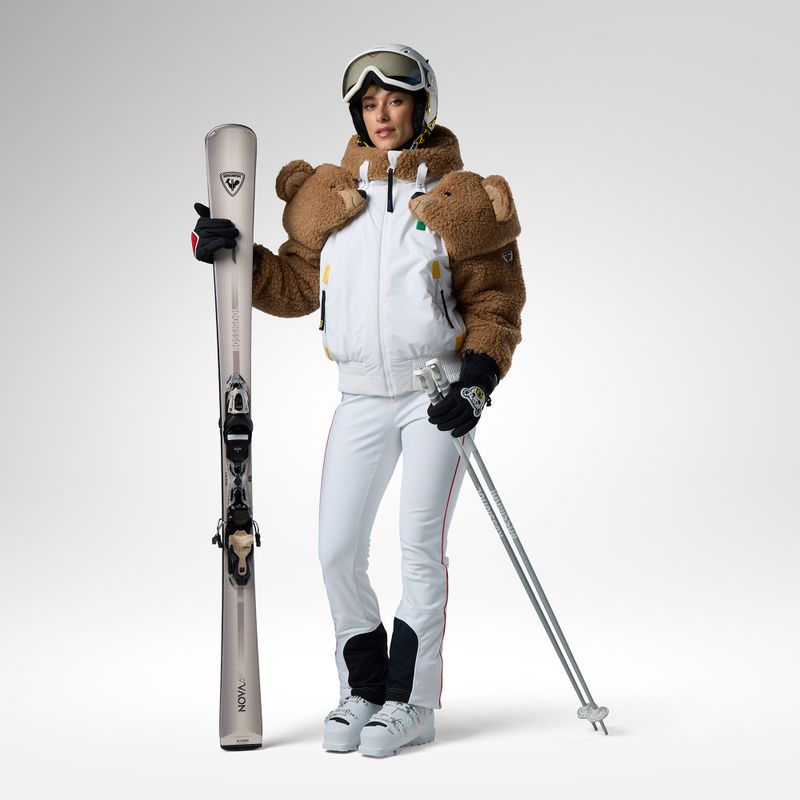Dámske lyžiarske nohavice Rossignol JCC Softshell white 2