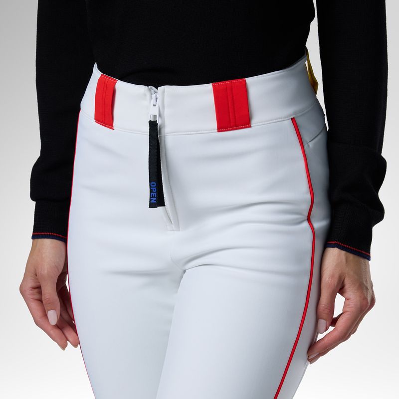 Dámske lyžiarske nohavice Rossignol JCC Softshell white 5