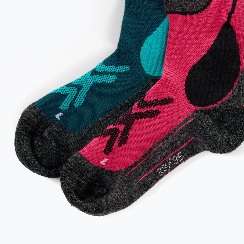 Detské lyžiarske ponožky Rossignol Essential 2 pack electric fuchsia 3