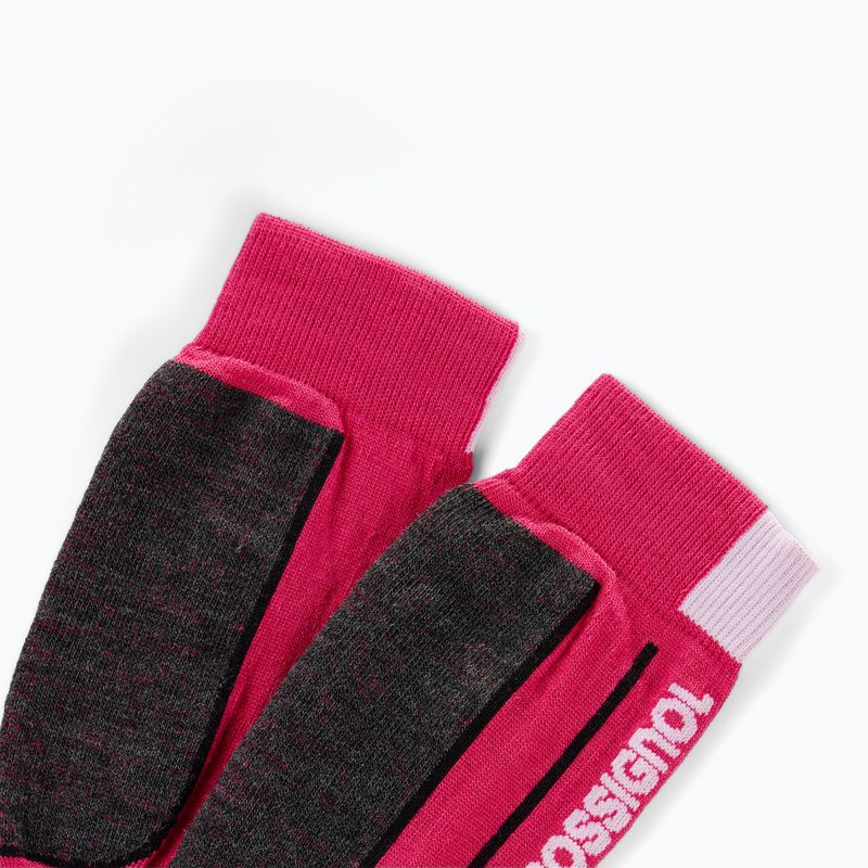 Detské lyžiarske ponožky Rossignol Essential electric fuchsia 2