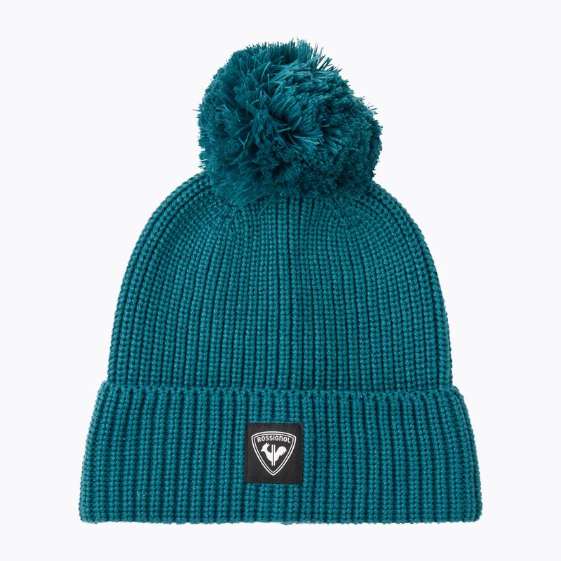 Zimná čiapka Rossignol Strawpile Pompom Beanie transformative teal