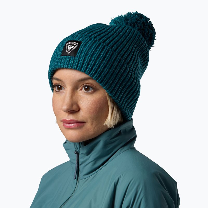 Zimná čiapka Rossignol Strawpile Pompom Beanie transformative teal 4