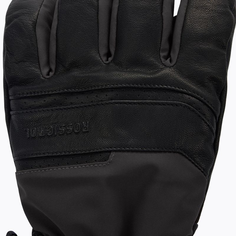 Pánske lyžiarske rukavice Rossignol Leather Mix black 3