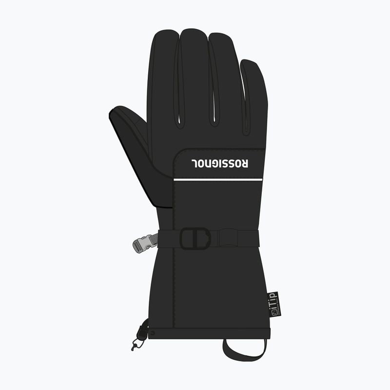 Pánske lyžiarske rukavice Rossignol Action R-Shell Dry black 3