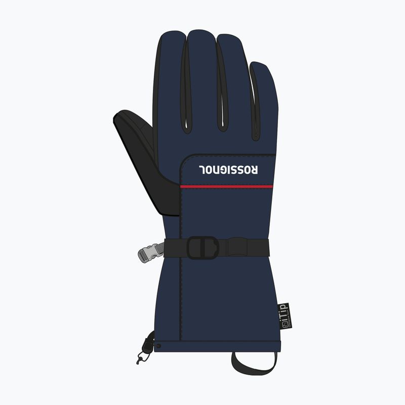 Pánske lyžiarske rukavice Rossignol Action R-Shell Dry dark navy 3