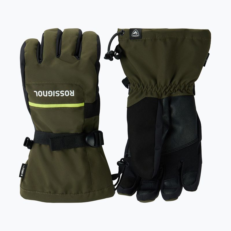 Pánske lyžiarske rukavice Rossignol Action R-Shell Dry olive shadow 2