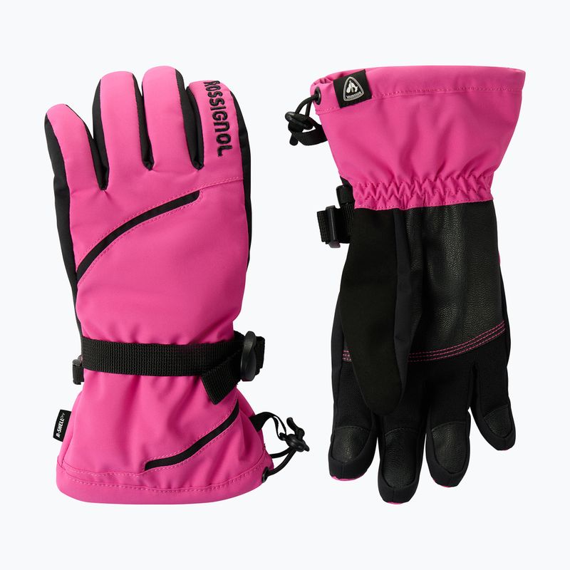 Dámske lyžiarske rukavice Rossignol Temptation R-Shell electric fuchsia 2