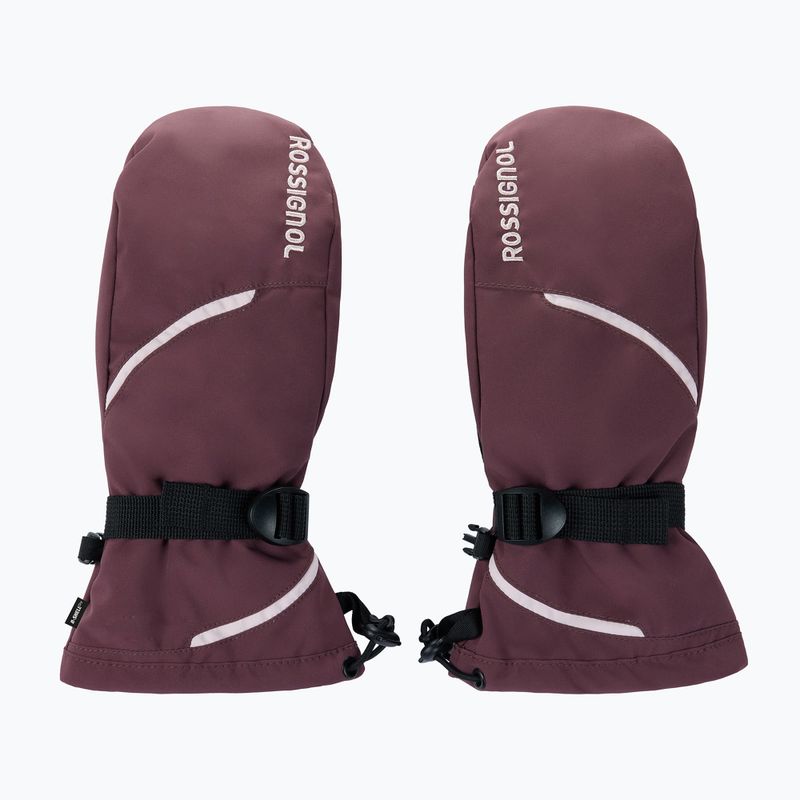 Dámske lyžiarske rukavice Rossignol Temptation Mittens R-Shell huckleberry