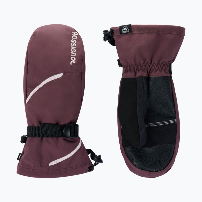 Dámske lyžiarske rukavice Rossignol Temptation Mittens R-Shell huckleberry 2