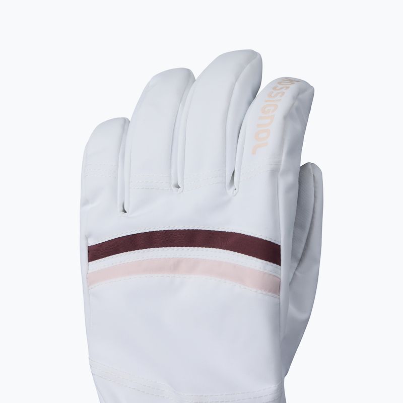 Dámske lyžiarske rukavice Rossignol Piste R-Shell Dry white 3