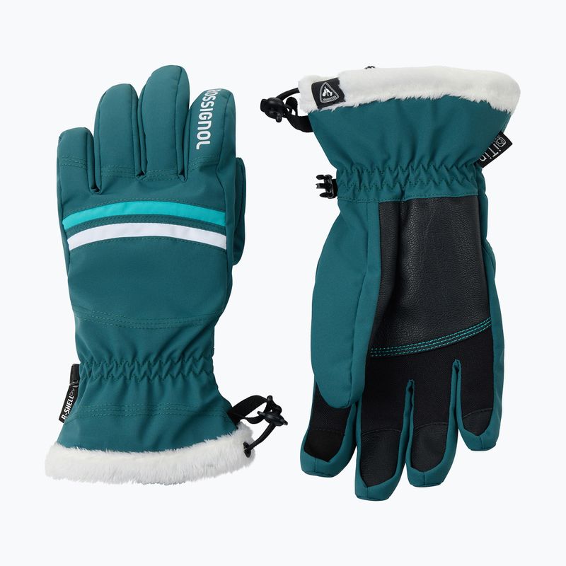 Dámske lyžiarske rukavice Rossignol Piste R-Shell Dry transformative teal 2