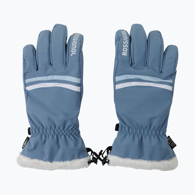 Dámske lyžiarske rukavice Rossignol Piste R-Shell Dry windward blue