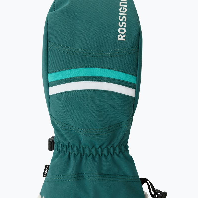 Dámske lyžiarske rukavice Rossignol Piste Mittens R-Shell Dry transformative teal 3