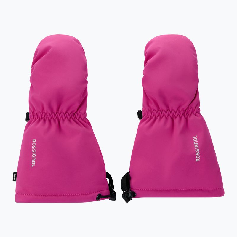 Detské lyžiarske rukavice Rossignol Mittens R-Shell Dry electric fuchsia 2