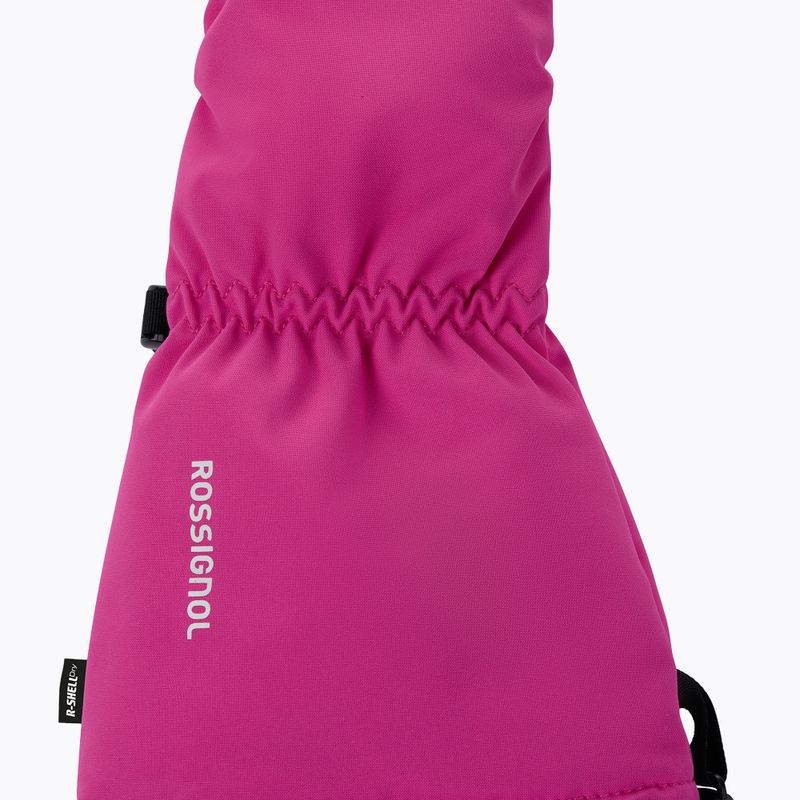 Detské lyžiarske rukavice Rossignol Mittens R-Shell Dry electric fuchsia 3