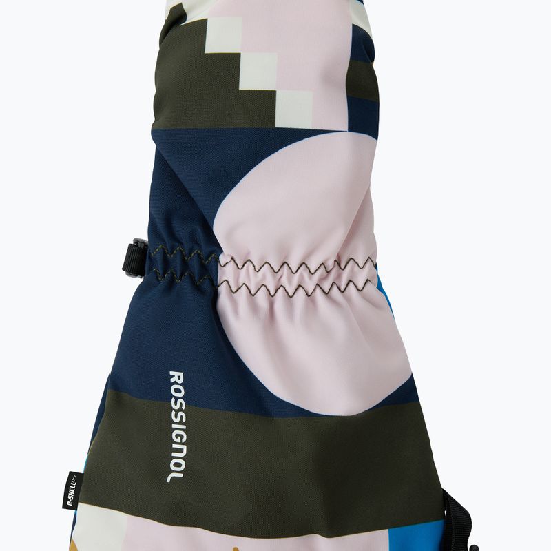 Detské lyžiarske rukavice Rossignol Mittens R-Shell Dry jr potpourri dazzle blue 3
