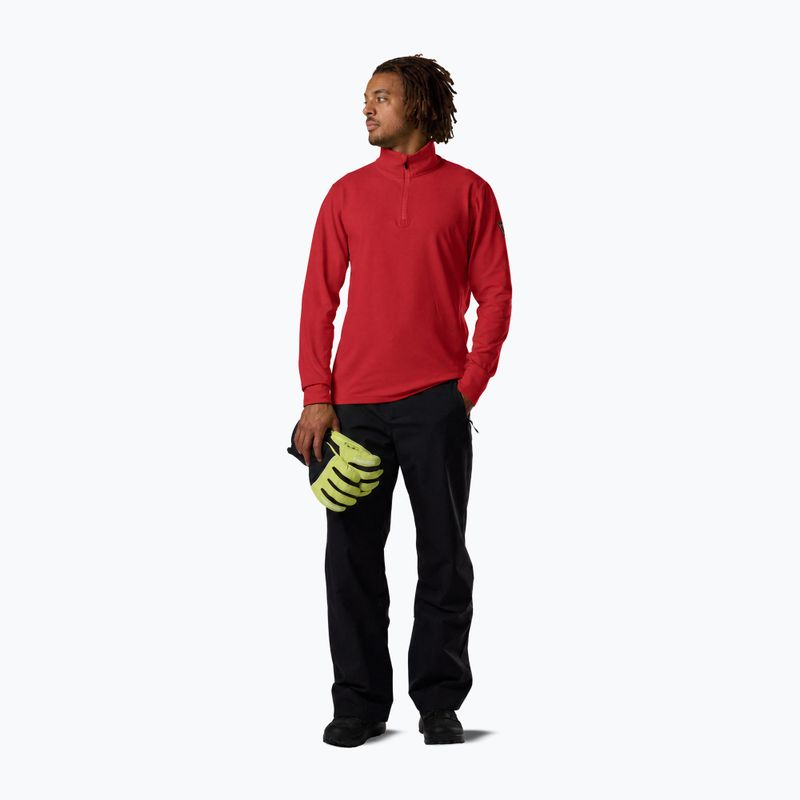 Pánska lyžiarska mikina Rossignol Mid Layer Stertch Half Zip sports red 2